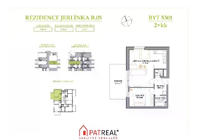 Prodej bytu 2+kk 67 m² Jerlínová, Brno - Žebětín