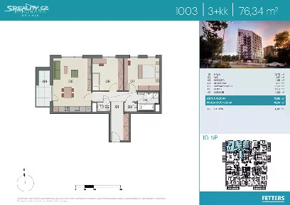Prodej bytu 3+kk 73 m² Údolní, Praha - Braník