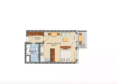 Prodej bytu 1+kk 40 m² Honzíkova, Praha - Dolní Měcholupy