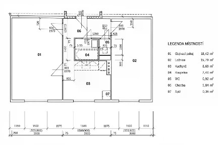 Prodej bytu 2+1 52 m² tř. Míru, Olomouc - Neředín
