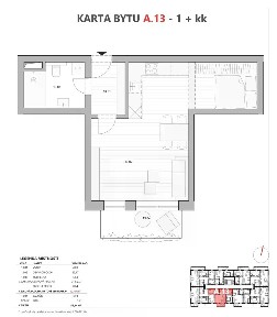 Prodej bytu 1+kk 43 m² Prušánky