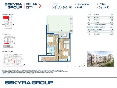 Prodej bytu 2+kk 54 m² Sokolova, Praha - Karlín