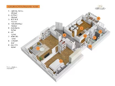 Prodej bytu 2+1 100 m²
