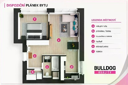 Prodej bytu 2+kk 45 m² Zálesí, Praha - Lhotka