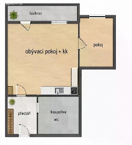 Prodej bytu 2+kk 41 m²