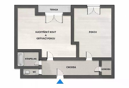 Pronájem bytu 2+kk 59 m² Ve Stromovce, Hradec Králové - Třebeš