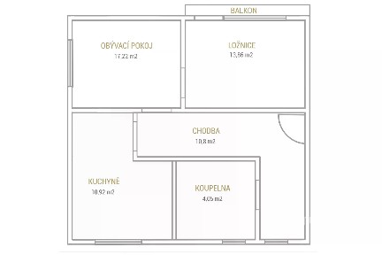 Prodej bytu 2+1 63 m² Májová, Meziboří