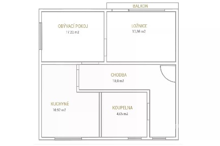 Prodej bytu 2+1 63 m²
