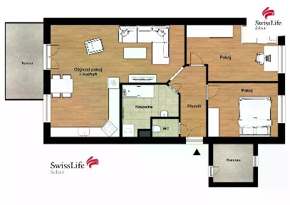 Pronájem bytu 3+kk 71 m² Vejprnice
