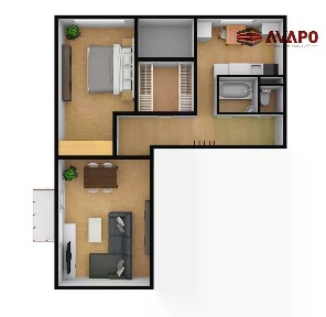 Pronájem bytu 2+1 58 m²