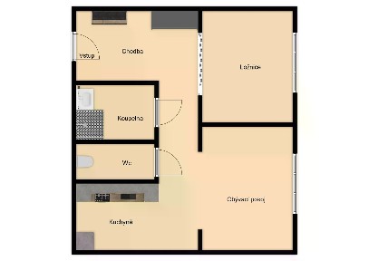 Prodej bytu 2+1 51 m²