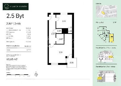 Prodej bytu 2+kk 56 m²