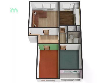 Prodej bytu 3+1 67 m² Jesenická, Břidličná