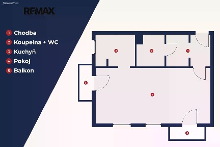 Pronájem bytu 1+1 48 m²