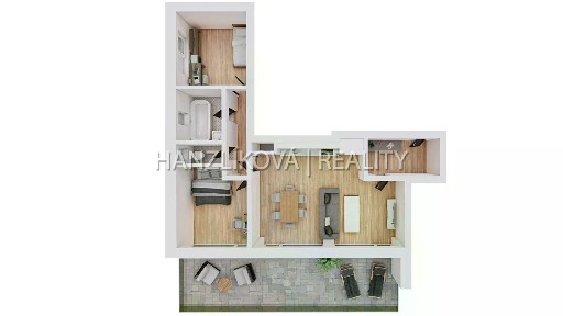 Pronájem bytu 3+kk 104 m²