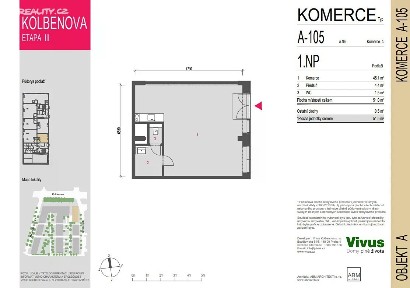 Prodej obchodního prostoru 52 m²