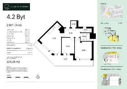 Prodej bytu 3+kk 77 m²