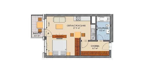 Prodej bytu 1+kk 28 m²