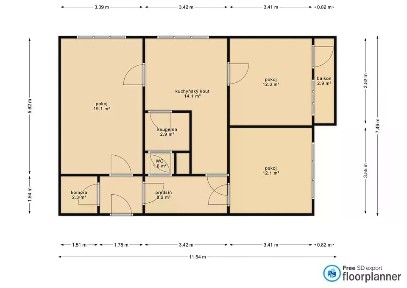 Prodej bytu 3+1 71 m² Počernická, Praha - Malešice