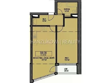 Pronájem bytu 2+kk 54 m²