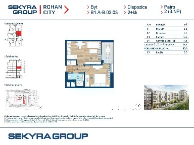 Prodej bytu 2+kk 38 m² Sokolova, Praha - Karlín