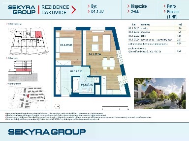 Prodej bytu 2+kk 58 m² Schoellerova, Praha - Čakovice