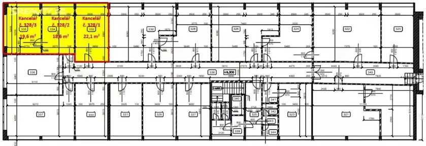 Pronájem kanceláře 60 m² K Majáku, Zlín