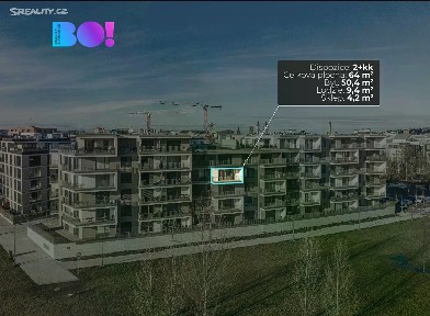 Pronájem bytu 2+kk 64 m²