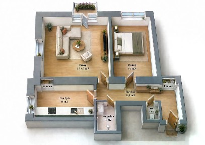 Prodej bytu 2+1 63 m² Pod Drinopolem, Praha - Břevnov