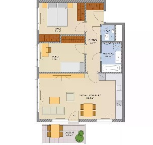 Prodej bytu 3+kk 71 m²