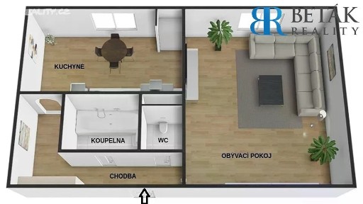 Prodej bytu 1+1 33 m²