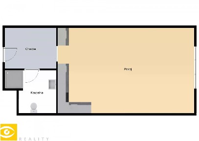 Pronájem bytu 1+kk 33 m²
