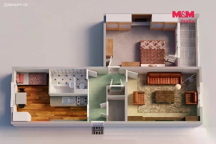 Prodej bytu 2+1 56 m²
