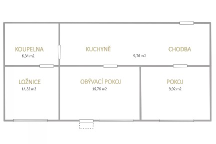Prodej bytu 3+1 62 m² Josefa Skupy, Most