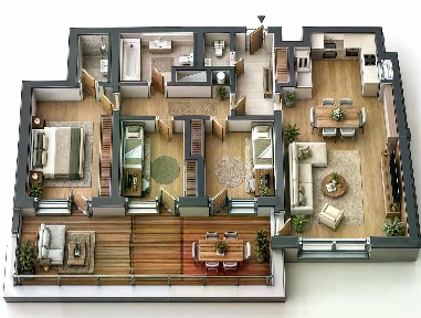 Prodej bytu 4+kk 106 m² Naskové, Praha - Košíře