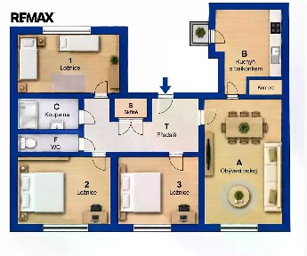Pronájem bytu 4+1 66 m² Husova, Praha - Staré Město