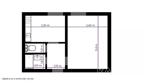 Prodej bytu 1+1 38 m²