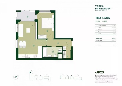 Prodej bytu 2+kk 54 m²