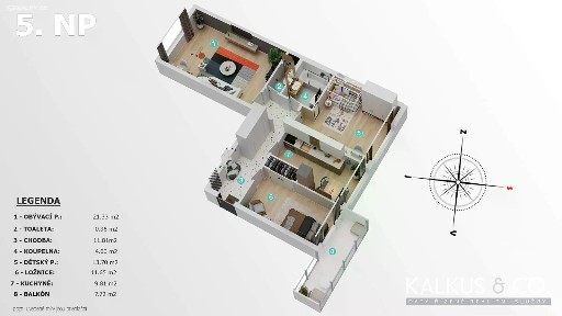 Prodej bytu 3+1 78 m²