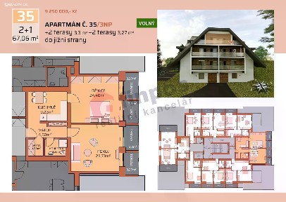 Prodej bytu 2+1 67 m²