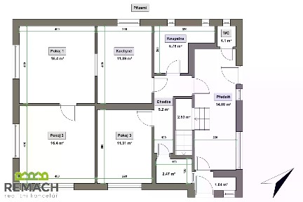 Pronájem bytu 3+1 89 m²