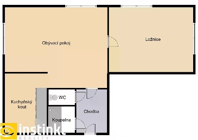 Pronájem bytu 2+kk 58 m²