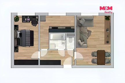 Prodej bytu 2+1 51 m²