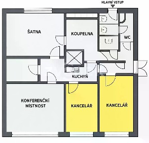 Pronájem kanceláře 49 m²