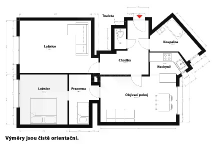 Prodej bytu 3+1 82 m²