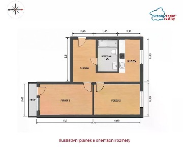 Prodej bytu 2+1 52 m²