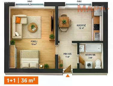 Prodej bytu 1+1 35 m²