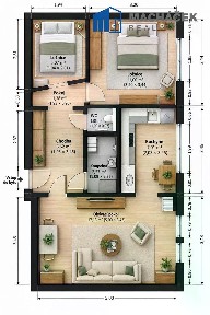 Prodej bytu 2+1 54 m²