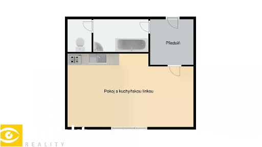 Pronájem bytu 1+kk 20 m²