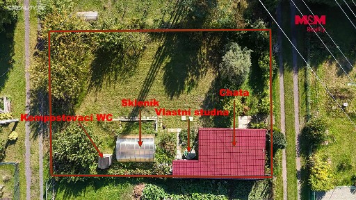 Prodej chaty 20 m², pozemek 500 m²